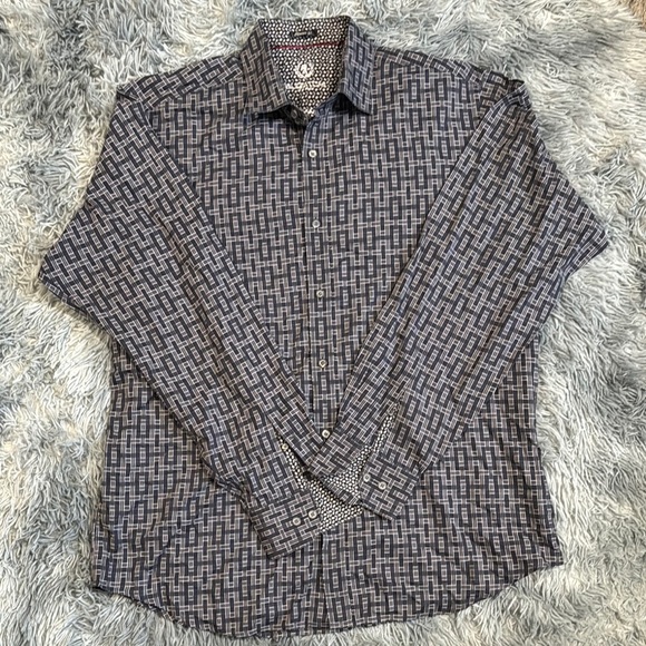 Bugatchi Other - Bugatchi Black and Gray Casual Button Down Shirt